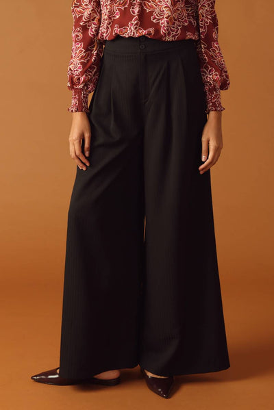 Explore More Collection - SWEET REMINISCENCE WOVEN WIDE LEG PANTS