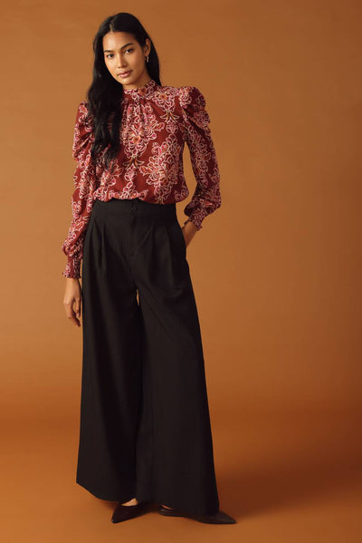 Explore More Collection - SWEET REMINISCENCE WOVEN WIDE LEG PANTS