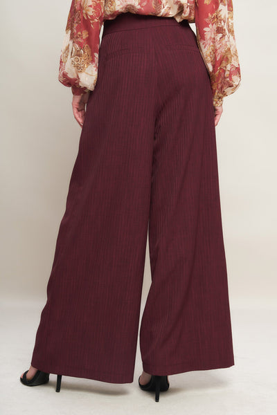 Explore More Collection - SWEET REMINISCENCE WOVEN WIDE LEG PANTS