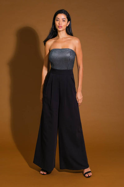 Explore More Collection - GLIMPSE OF GRACE WOVEN JUMPSUIT