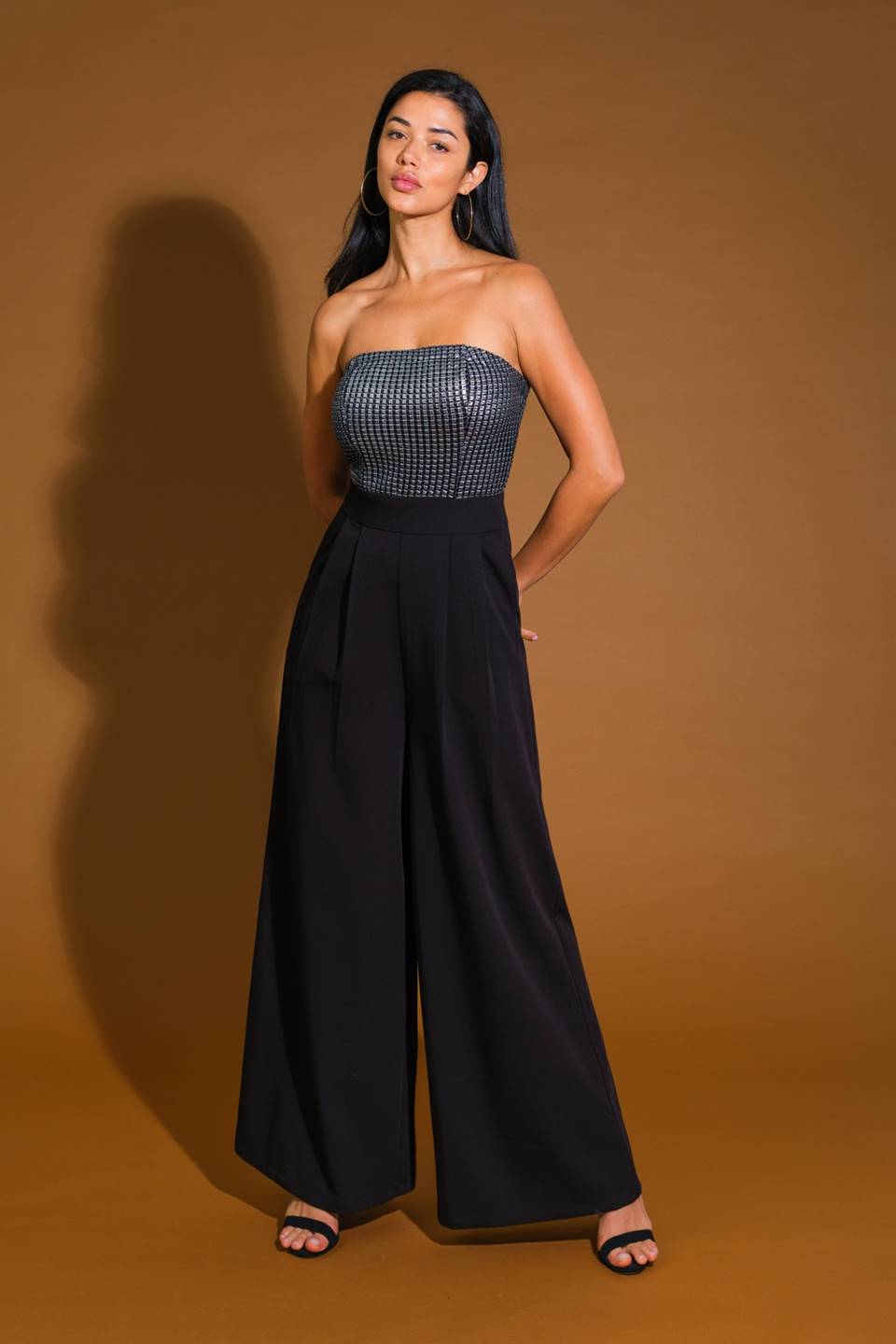 Explore More Collection - GLIMPSE OF GRACE WOVEN JUMPSUIT