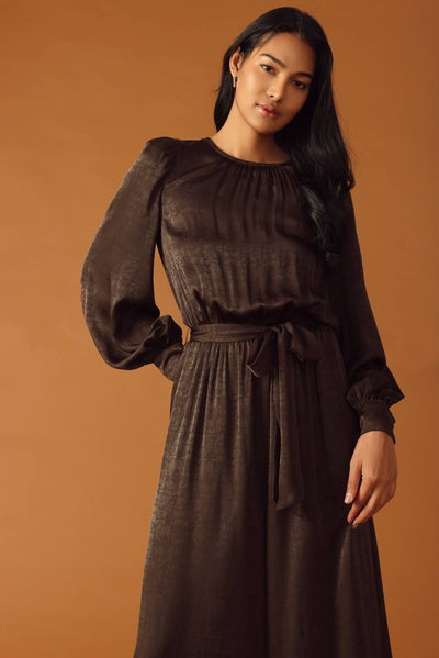 Explore More Collection - ANGEL EYES BROWN WOVEN JUMPSUIT