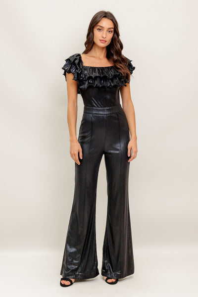 Explore More Collection - ANGEL EYES COATED WOVEN JUMPSUIT