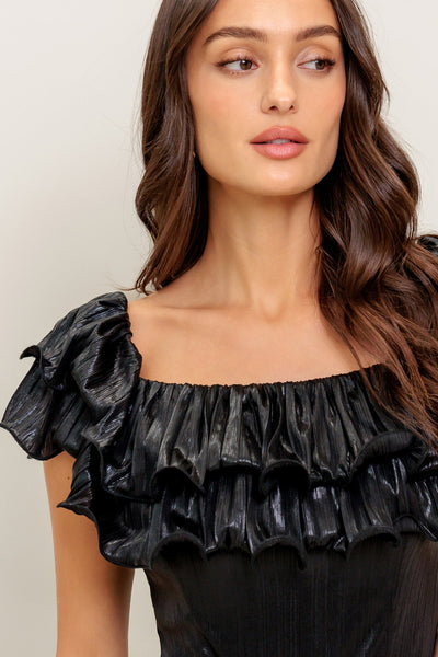 Explore More Collection - ANGEL EYES COATED WOVEN JUMPSUIT