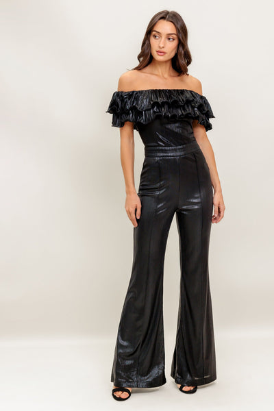 Explore More Collection - ANGEL EYES COATED WOVEN JUMPSUIT