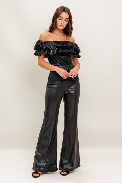 Explore More Collection - ANGEL EYES COATED WOVEN JUMPSUIT