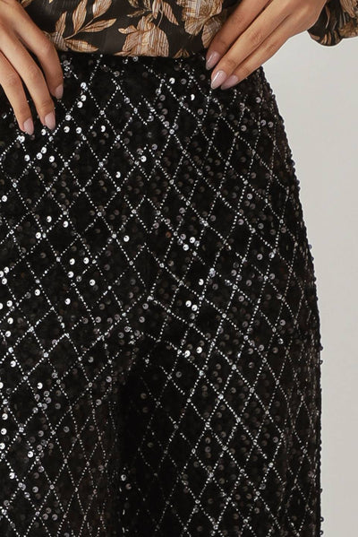 Explore More Collection - RUNNING OUT OF TIME SEQUIN PANTS