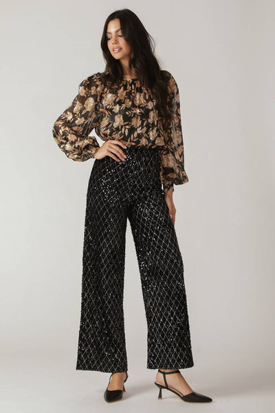 Explore More Collection - RUNNING OUT OF TIME SEQUIN PANTS
