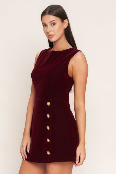 Explore More Collection - BERRY ICON VELVET ROMPER