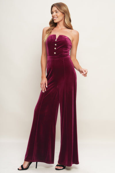 Explore More Collection - NIGHT QUEEN VELVET JUMPSUIT