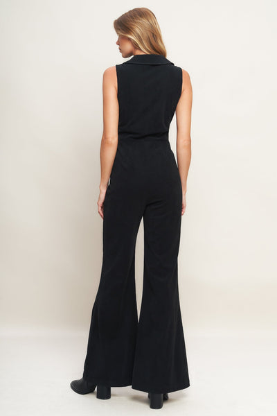 Explore More Collection - STREET ICON BLACK CORDUROY JUMPSUIT