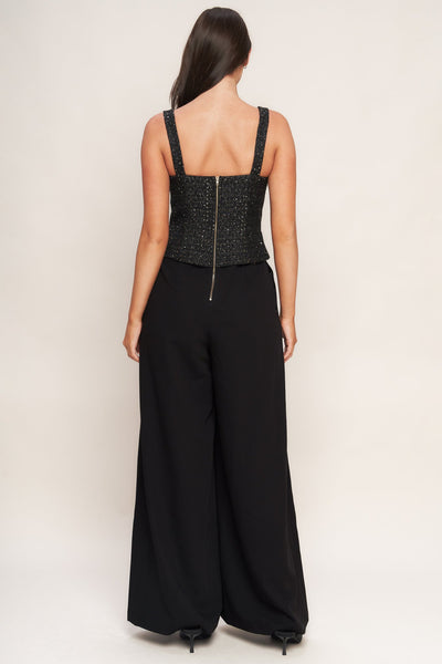 Explore More Collection - MIDNIGHT PARISIENNE WOVEN JUMPSUIT