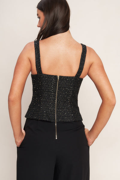 Explore More Collection - MIDNIGHT PARISIENNE WOVEN JUMPSUIT