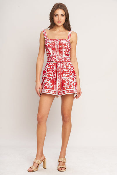 EURO SUMMER WOVEN ROMPER