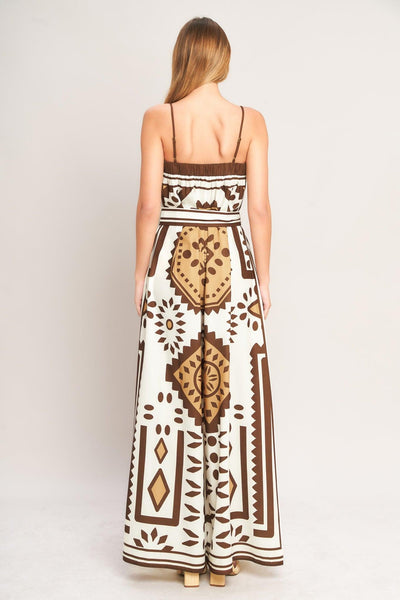 EARTHY ELEGANCE BOHO WOVEN JUMPSUIT