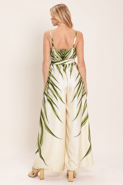 RESORT CANVAS WOVEN JUMPSUIT