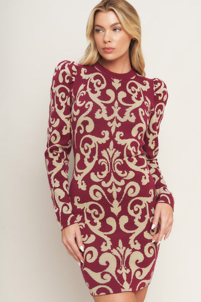 Explore More Collection - BASK IN LOVE SWEATER MINI DRESS