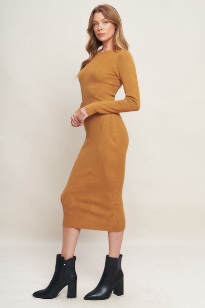 Explore More Collection - BE WITH YOU SWEATER MIDI DRESS