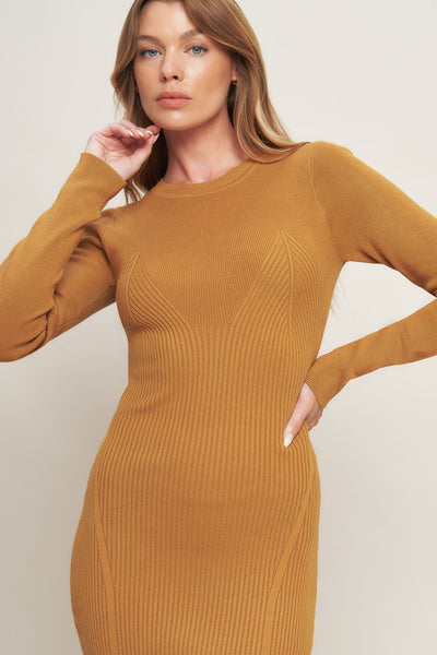 Explore More Collection - BE WITH YOU SWEATER MIDI DRESS