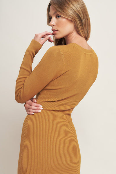 Explore More Collection - BE WITH YOU SWEATER MIDI DRESS