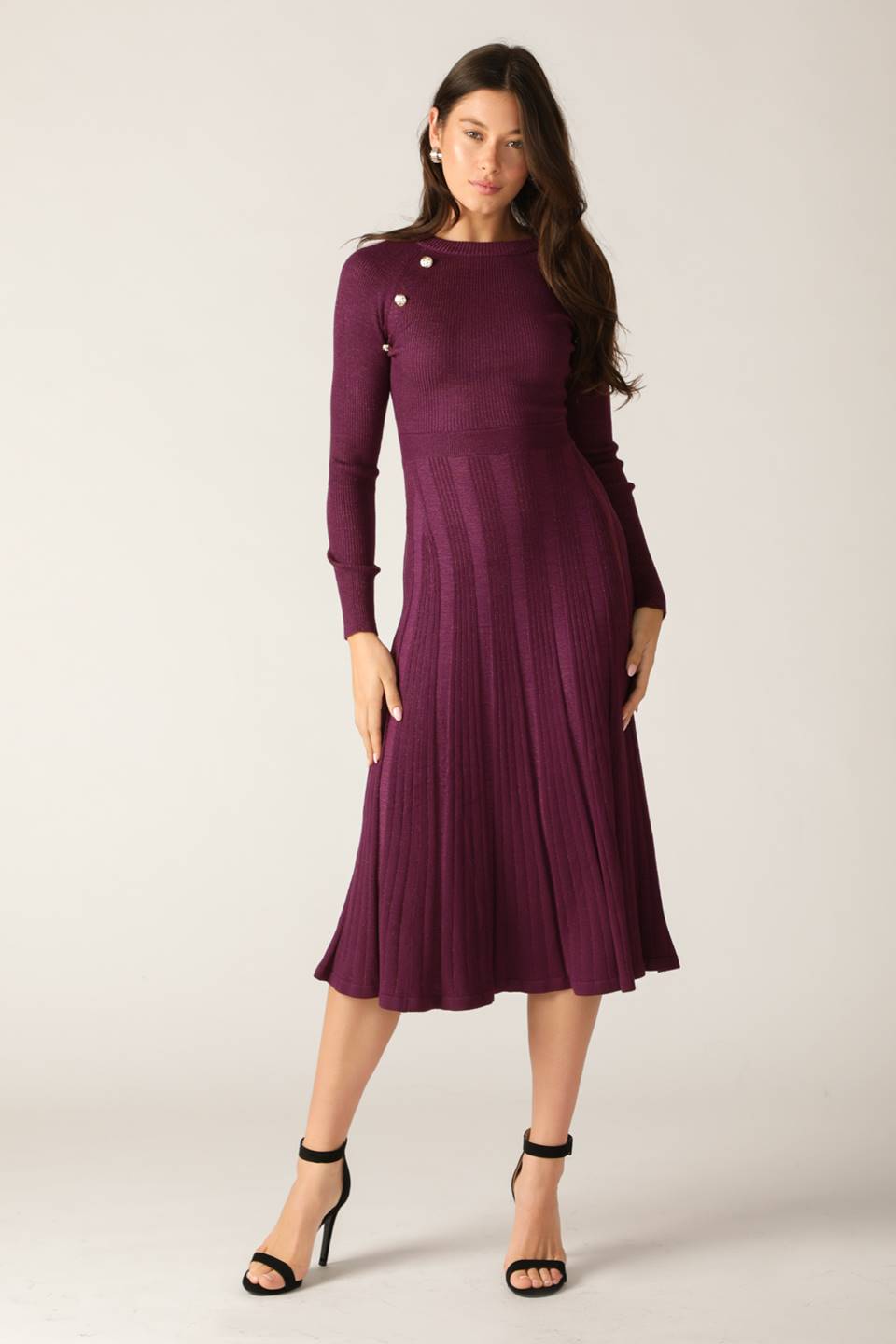 Explore More Collection - HIGH STANDARDS SWEATER MIDI DRESS
