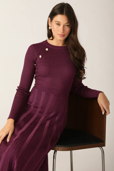 Explore More Collection - HIGH STANDARDS SWEATER MIDI DRESS