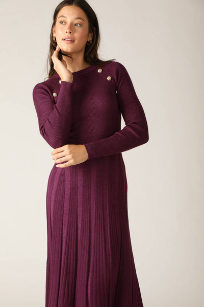 Explore More Collection - HIGH STANDARDS SWEATER MIDI DRESS