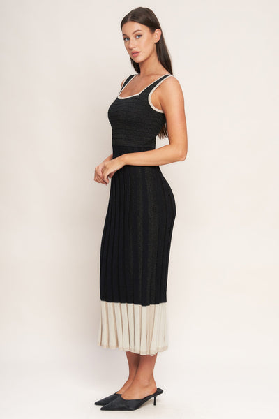 Explore More Collection - NOIR ÉCLAT SWEATER KNIT MIDI DRESS