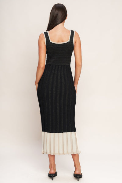 Explore More Collection - NOIR ÉCLAT SWEATER KNIT MIDI DRESS