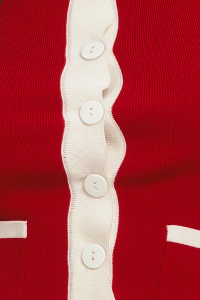 FRENCH NAUTICAL COLOR BLOCKED SWEATER TOP