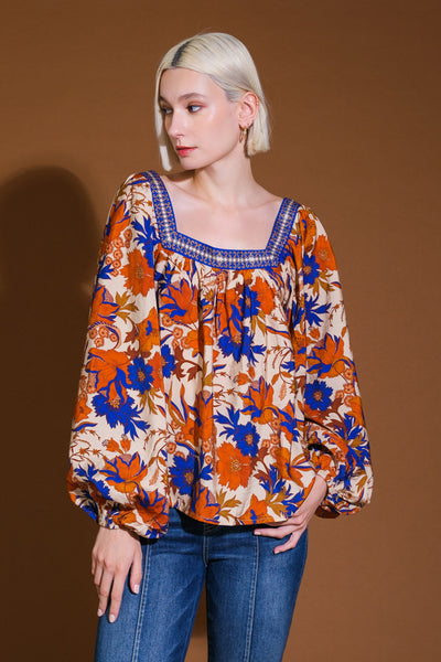 Explore More Collection - MY FAVORITE DAY RUST WOVEN TOP