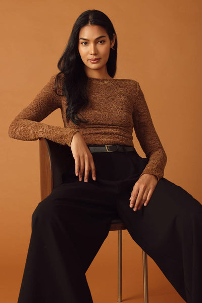 Explore More Collection - NEVER ENOUGH WOVEN LACE BODYSUIT