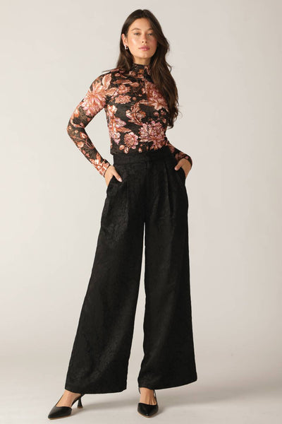 Explore More Collection - FIRESIDE CHATS STRETCH LACE TOP