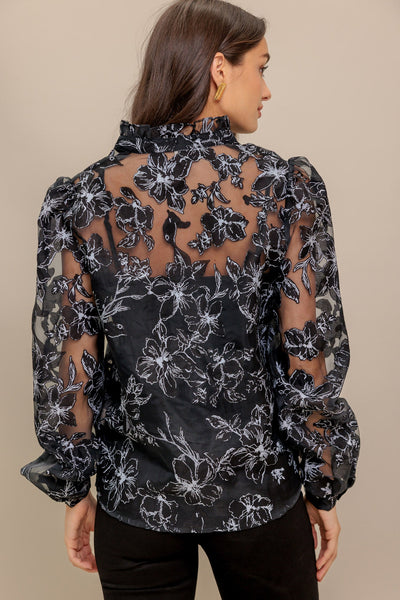 Explore More Collection - SHARE MY DAY WOVEN ORGANZA TOP