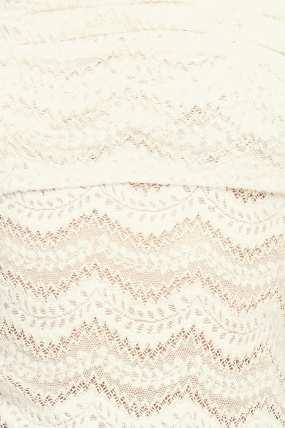 Explore More Collection - ANGELIC SWEETIE CREAM WOVEN TOP