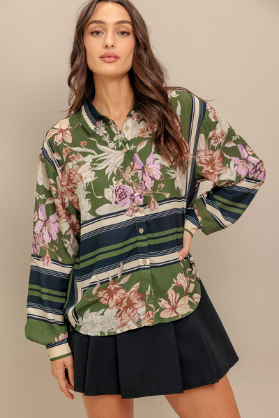 Explore More Collection - GARDEN CLUB  WOVEN TOP