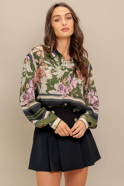 Explore More Collection - GARDEN CLUB  WOVEN TOP