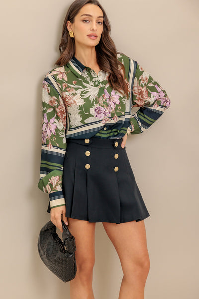 Explore More Collection - GARDEN CLUB  WOVEN TOP