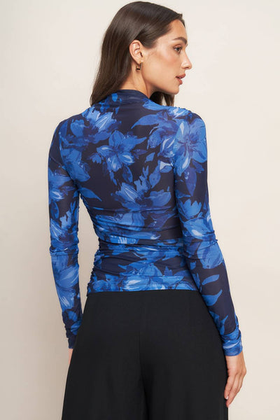 Explore More Collection - ILLUMINATED PETAL POWER MESH TOP