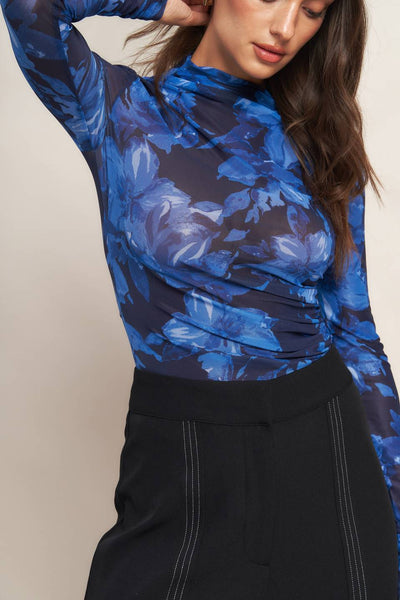 Explore More Collection - ILLUMINATED PETAL POWER MESH TOP