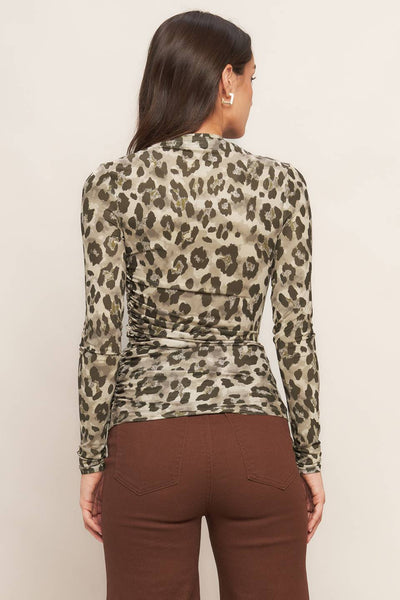 Explore More Collection - LUXE TRACE TAUPE BLACK WOVEN TOP