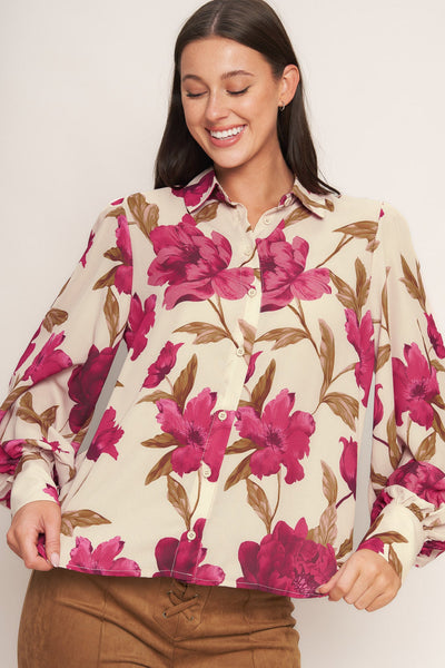 Explore More Collection - ROSEWOOD RETRO WOVEN TOP