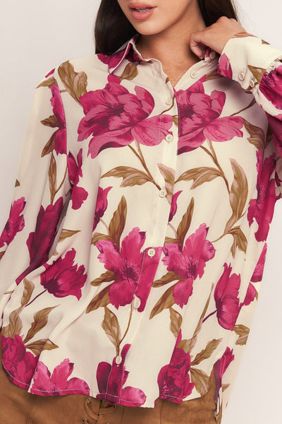 Explore More Collection - ROSEWOOD RETRO WOVEN TOP