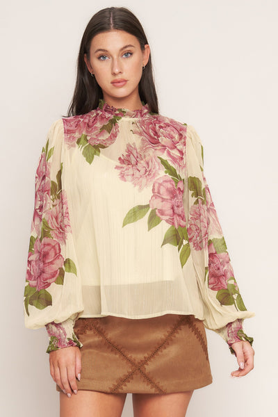 Explore More Collection - ROMANTIC HERITAGE WOVEN TOP