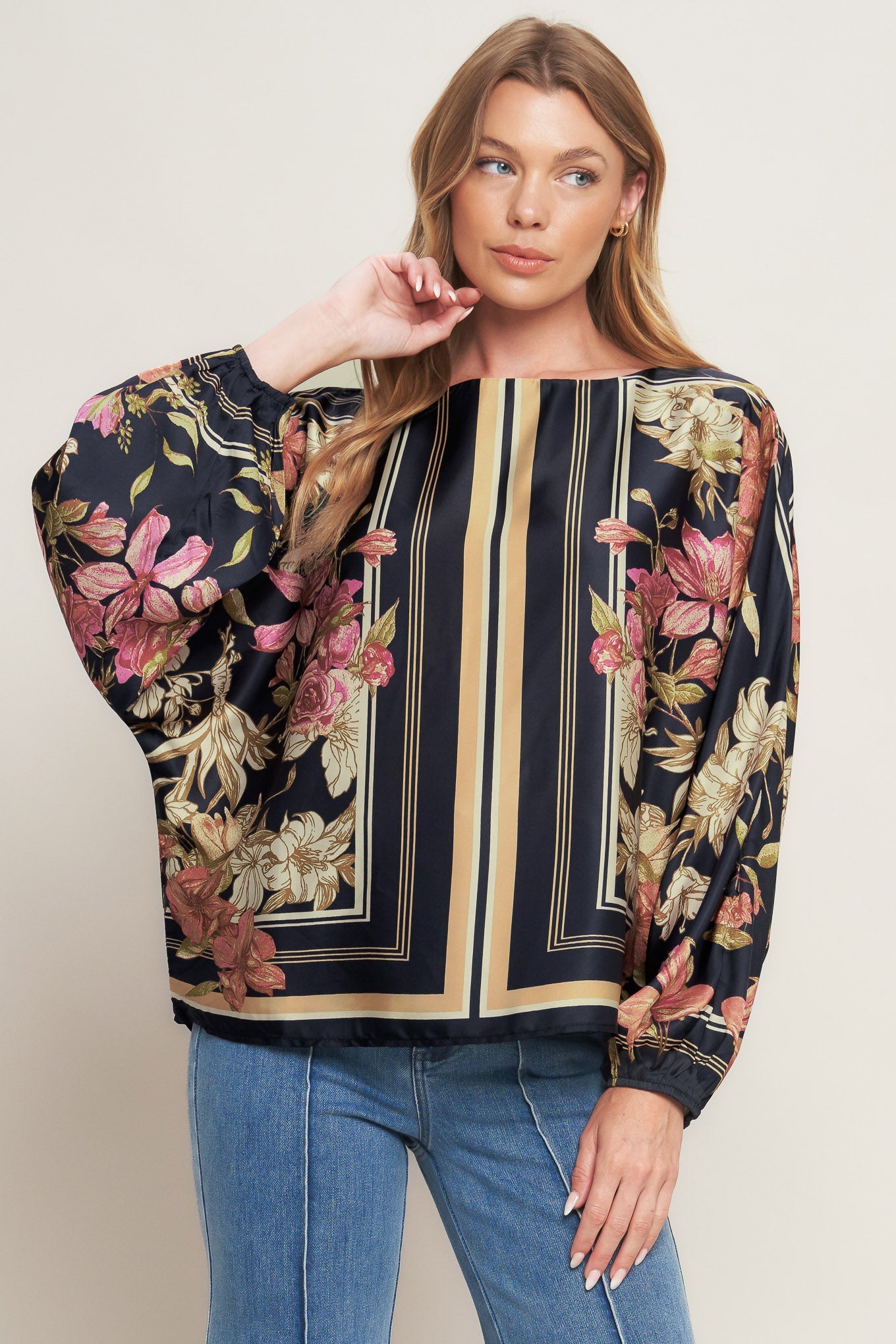 Explore More Collection - ROYAL TAPESTRY WOVEN TOP