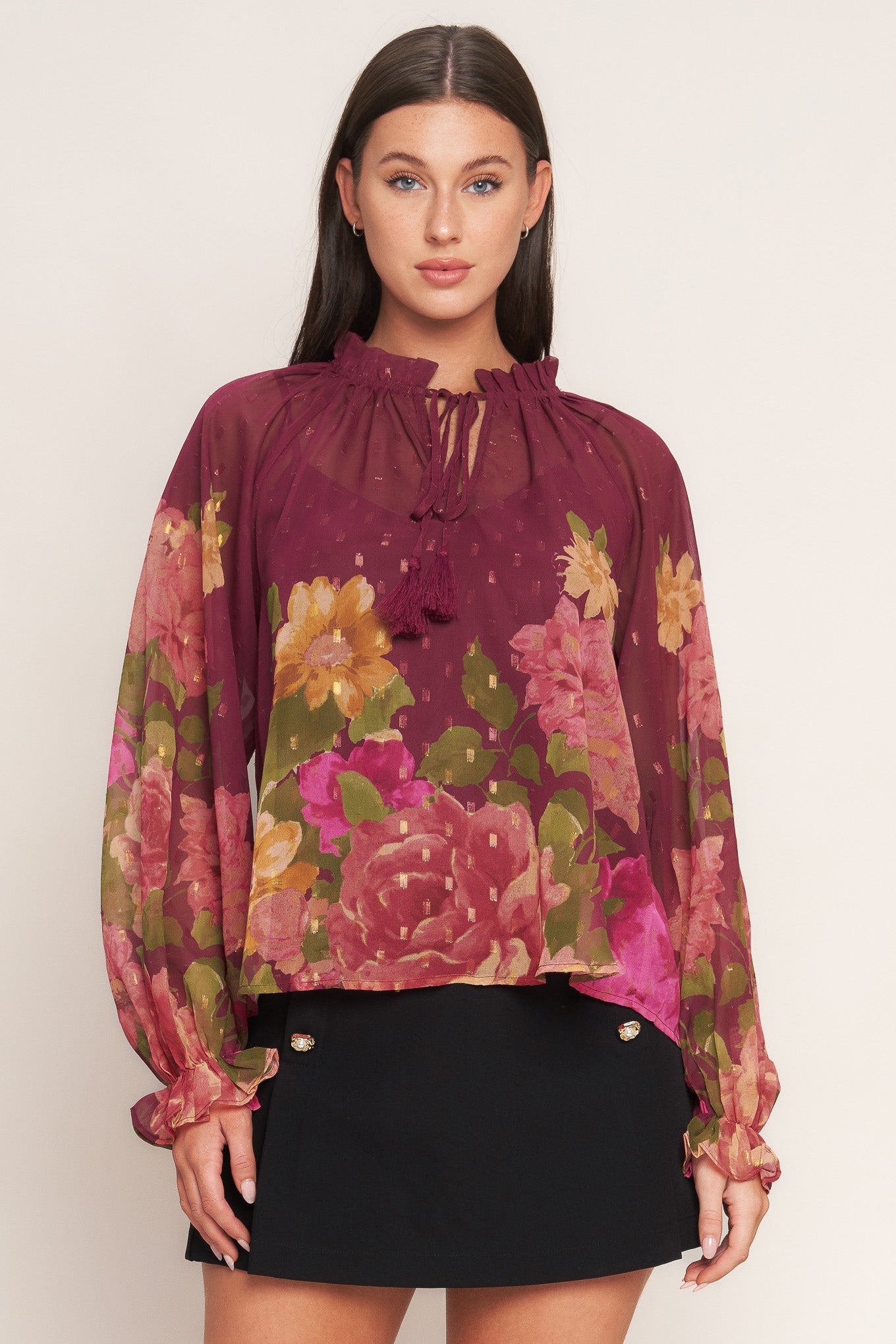 Explore More Collection - FLORA ROMANTICA WOVEN TOP