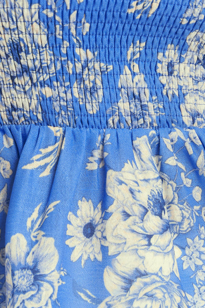 ROMANTIC BLUE PALETTE WOVEN TOP