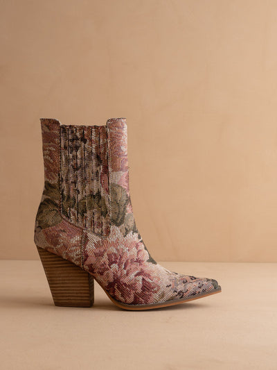 Explore More Collection - The Lydia | Mauve Tapestry Bootie