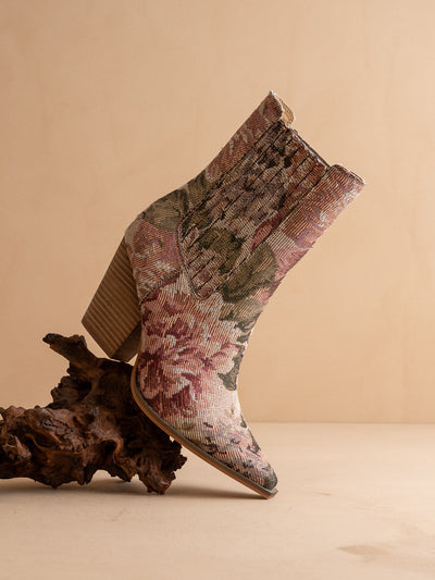 Explore More Collection - The Lydia | Mauve Tapestry Bootie
