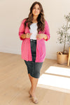 Explore More Collection - Lizzy Cardigan in Magenta